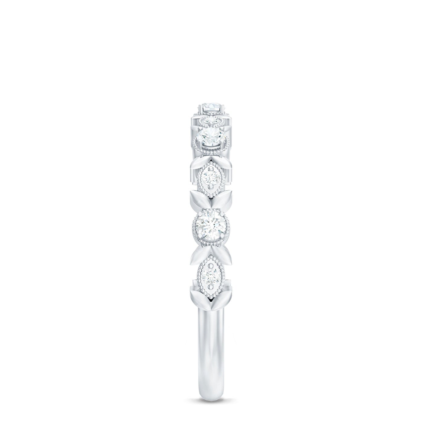 Nature Inspired Diamond Wedding Ring