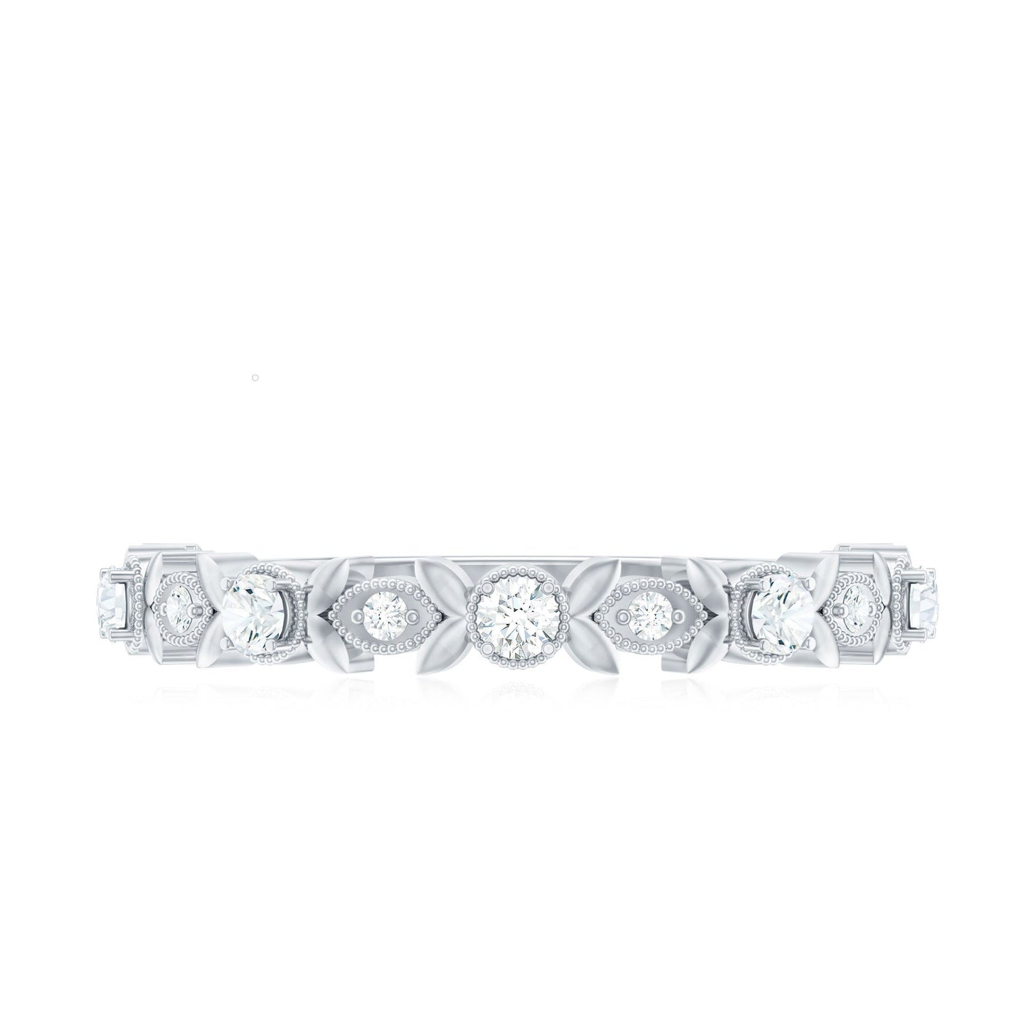 Nature Inspired Diamond Wedding Ring