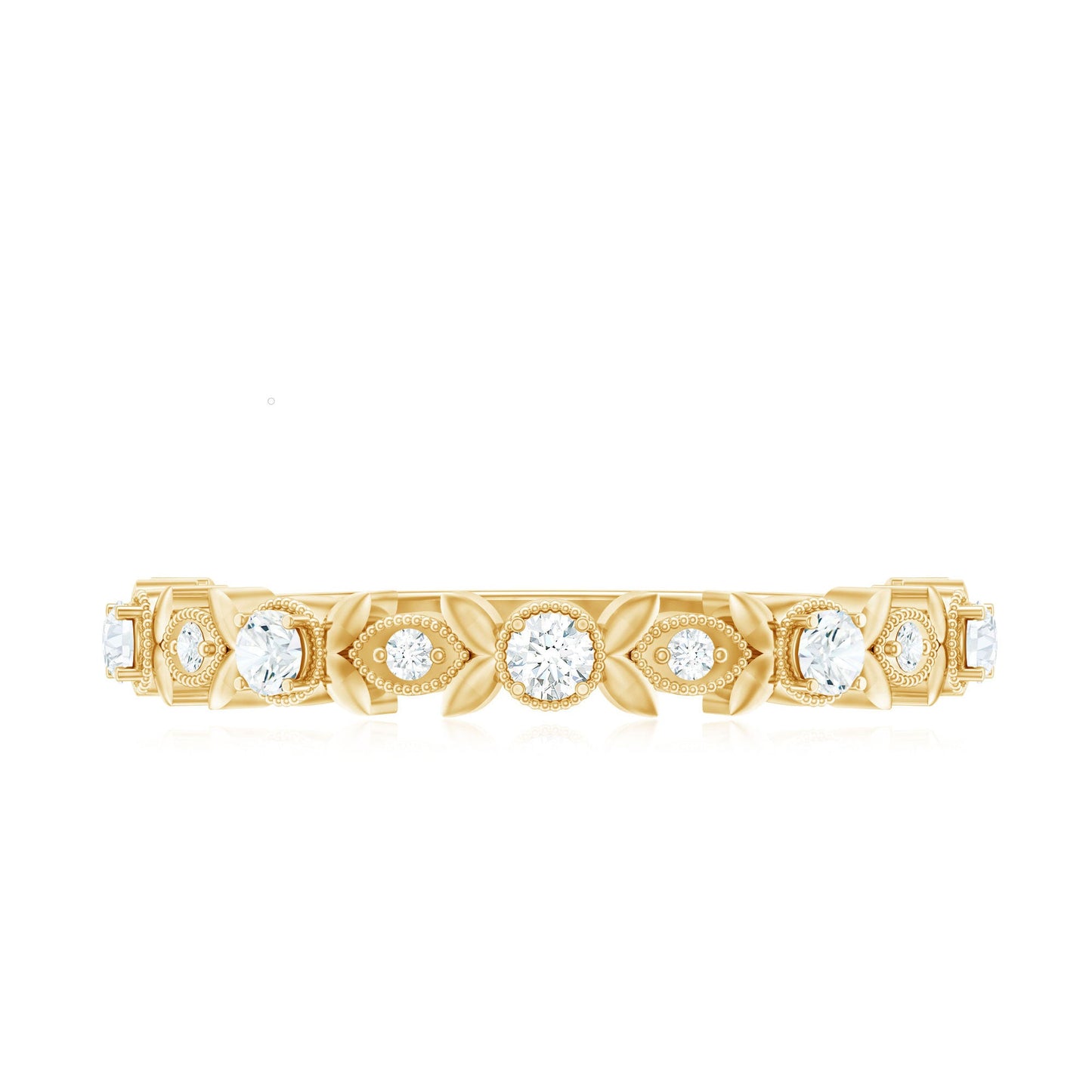 Nature Inspired Diamond Wedding Ring