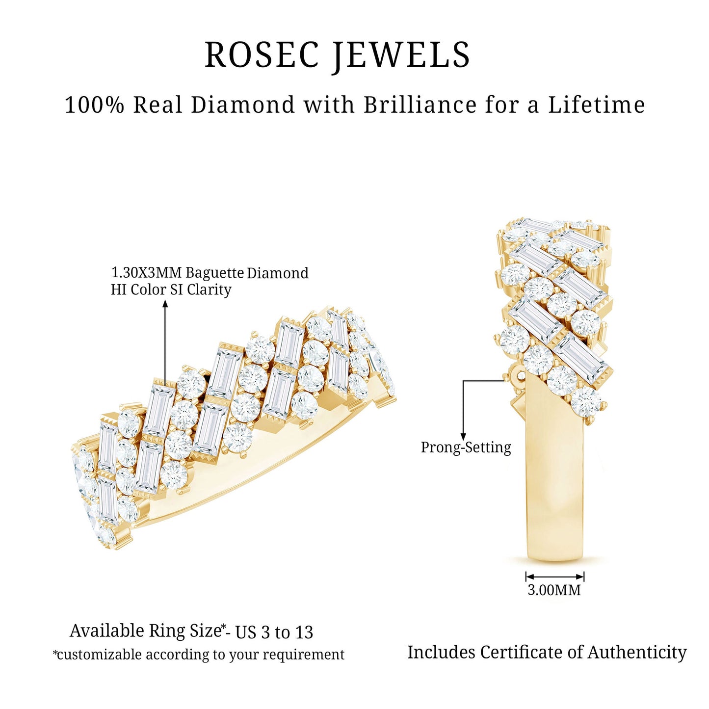 Natural Diamond Wedding Band for Women