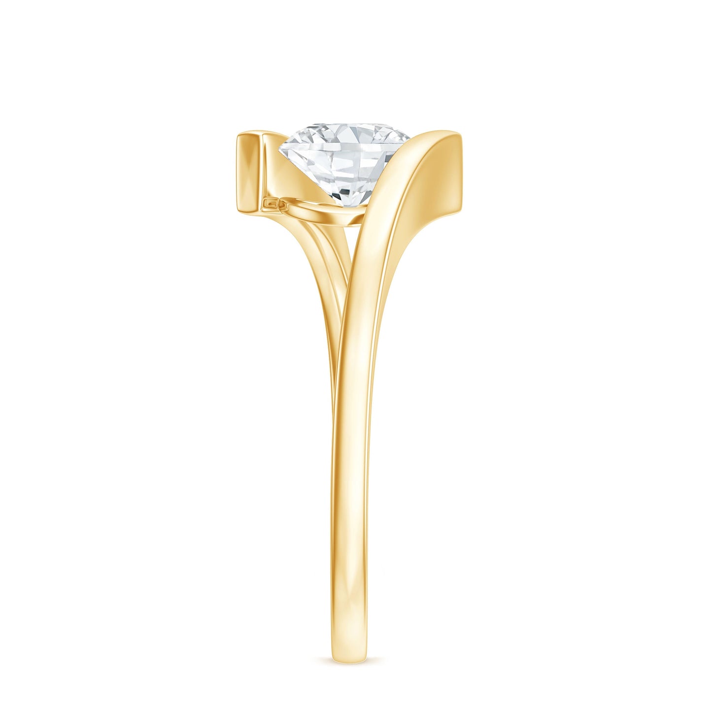 Round Brilliant Cut Moissanite Pre Engagement Ring