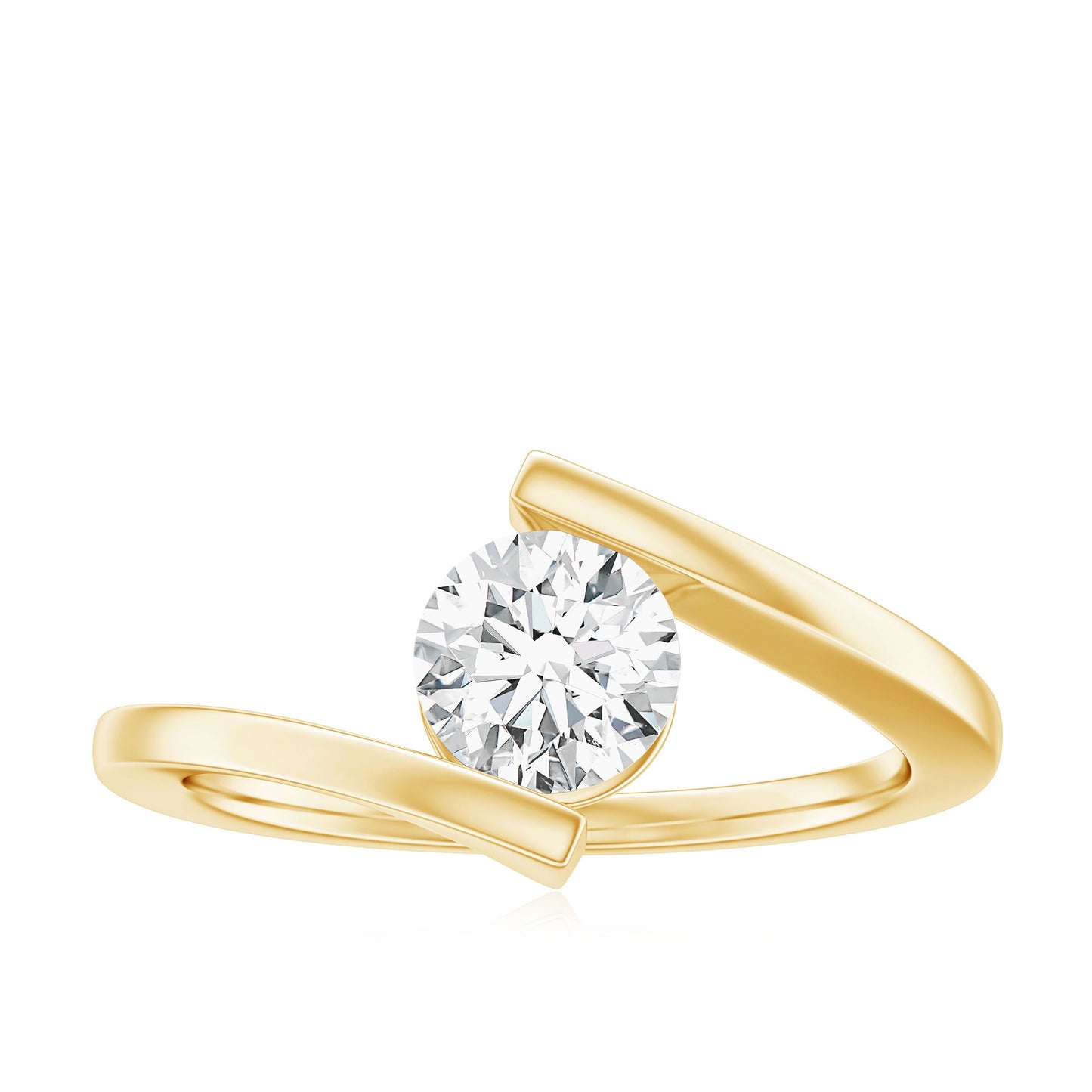 Round Brilliant Cut Moissanite Pre Engagement Ring