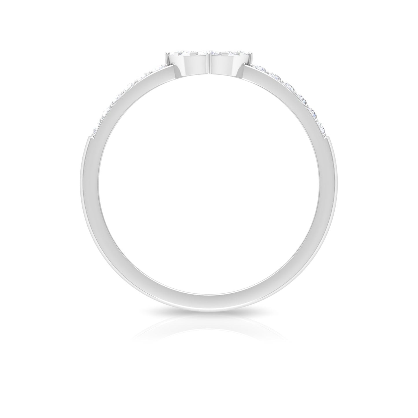 Certified Diamond Engagement Ring in Illusion Setting