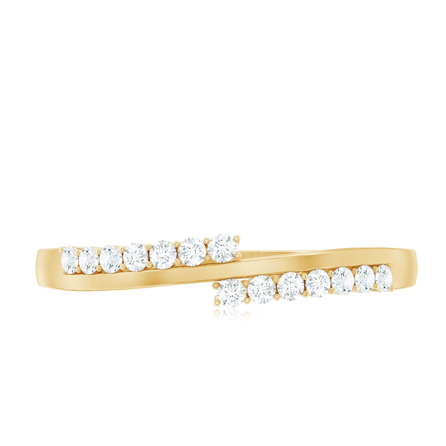 Minimalist Real Diamond Stackable Ring for Women