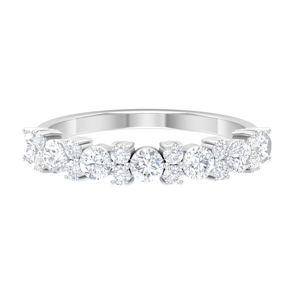 Certified Real Diamond Half Eternity Ring