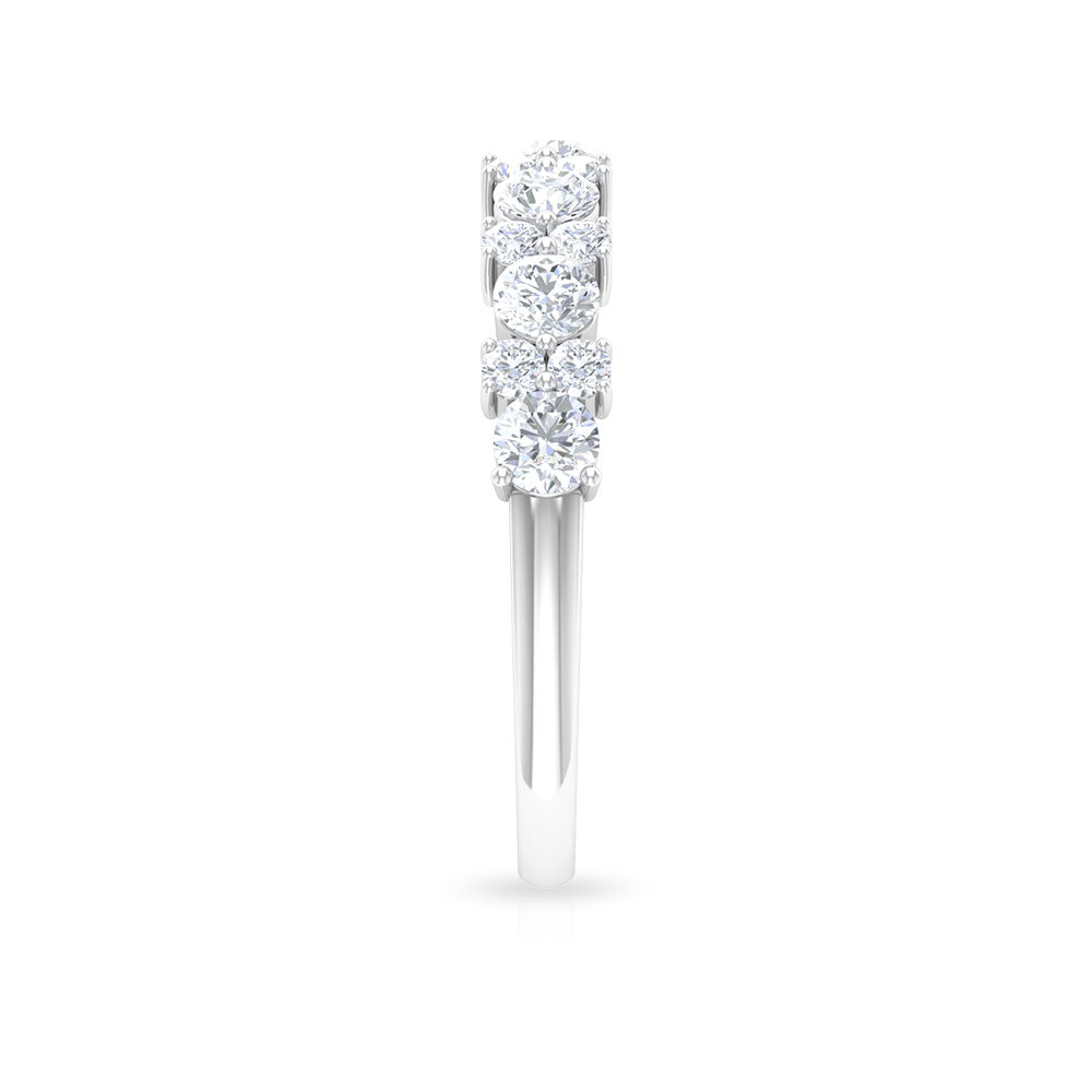 Certified Real Diamond Half Eternity Ring