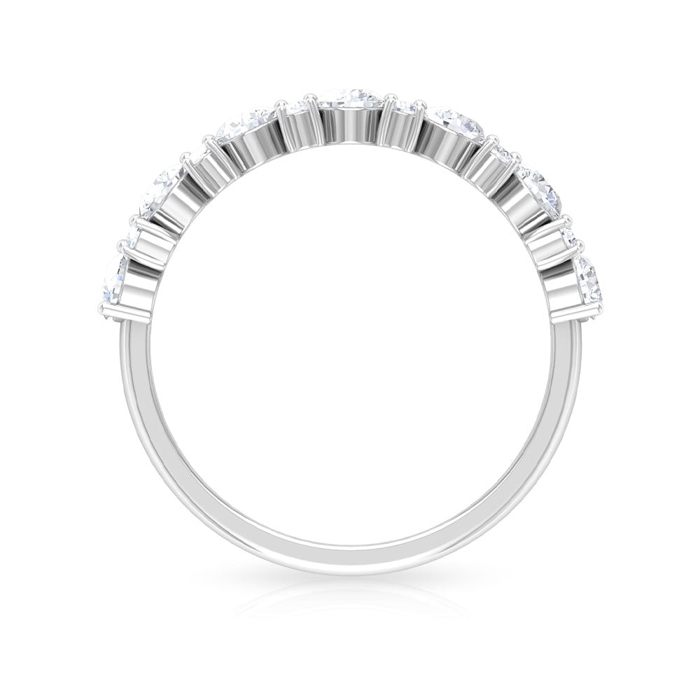 Certified Real Diamond Half Eternity Ring