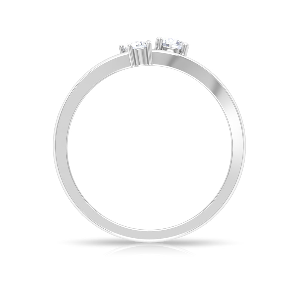 Natural Diamond 3 Stone Proposal Ring for Valentines