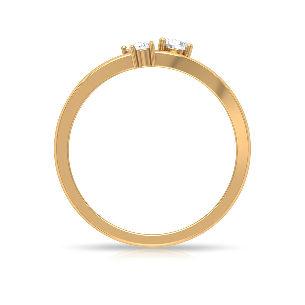 Natural Diamond 3 Stone Proposal Ring for Valentines
