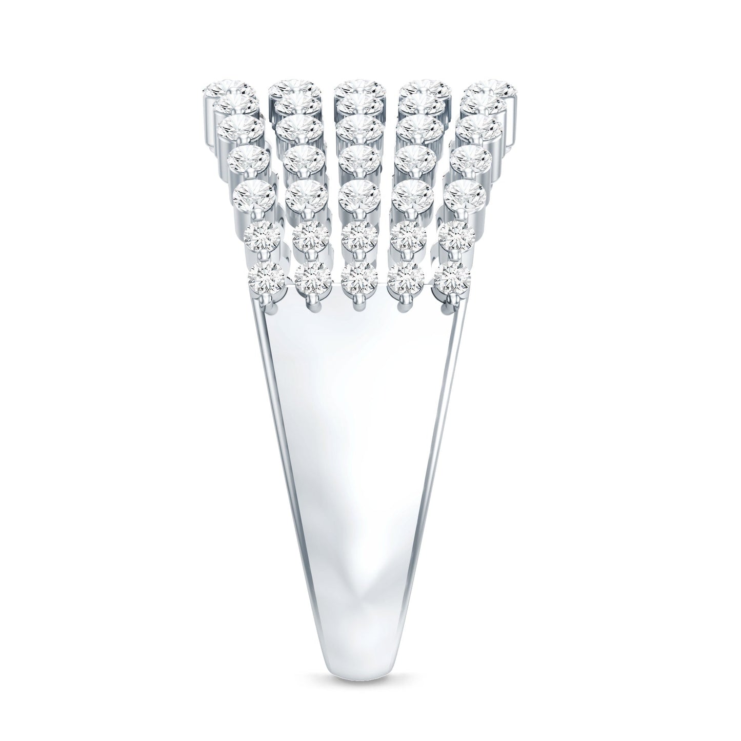 Lab Grown Diamond Statement Wedding Band for Women