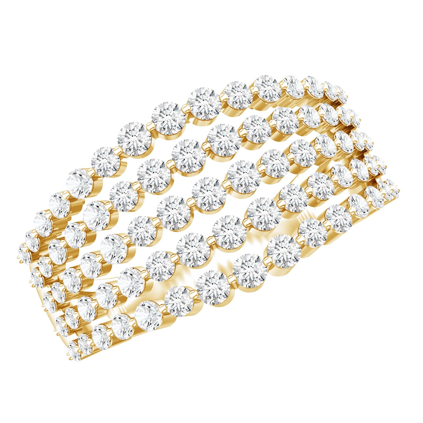 Lab Grown Diamond Statement Wedding Band for Women