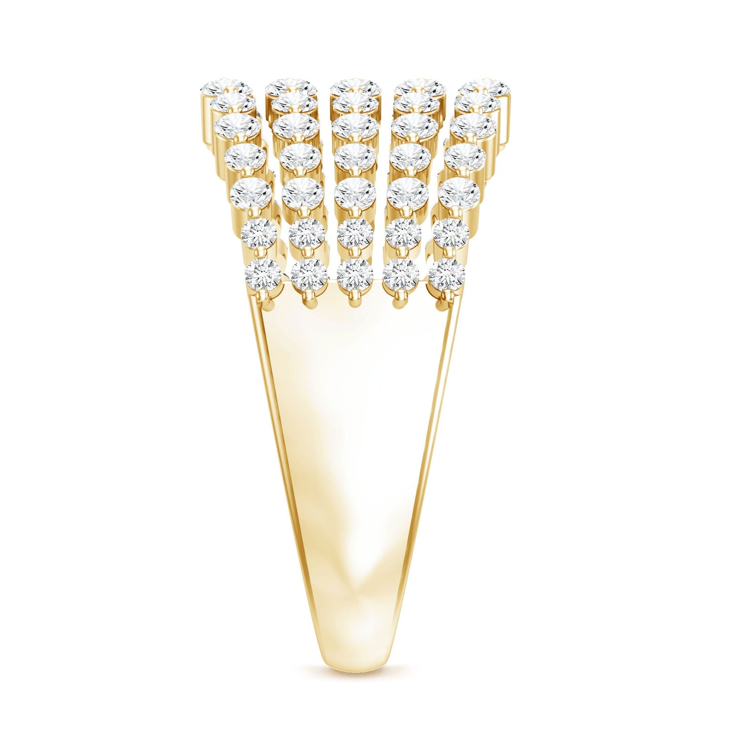 Lab Grown Diamond Statement Wedding Band for Women