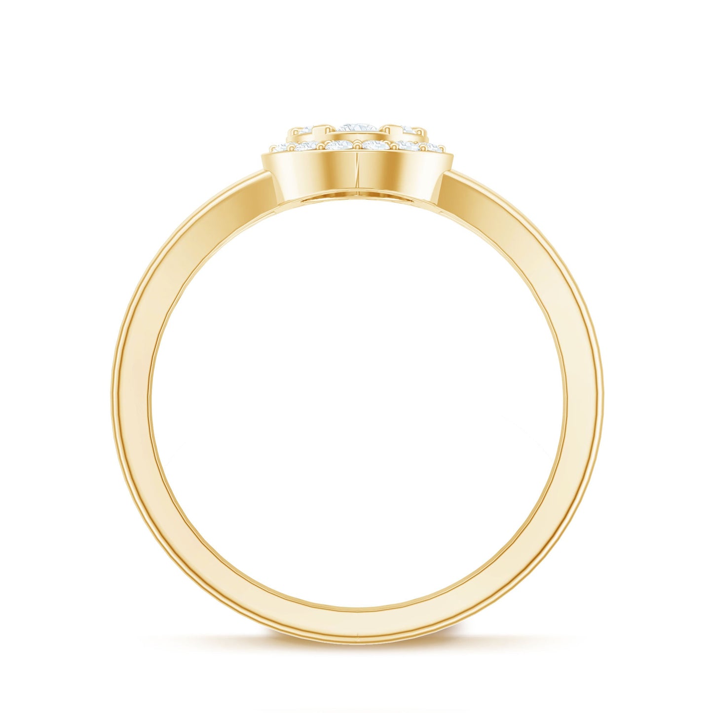 Classic Diamond Engagement Ring with Split Shank