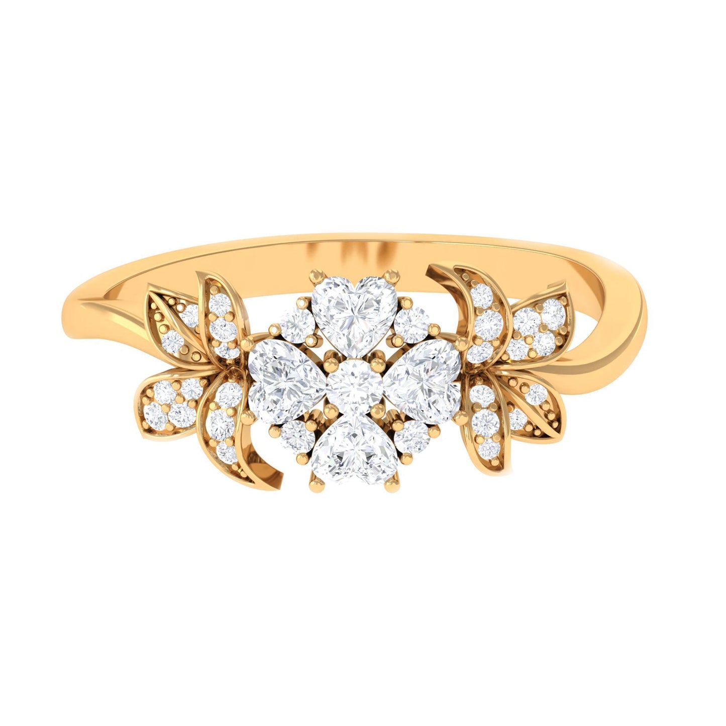 Nature Inspired Diamond Engagement Ring for Women