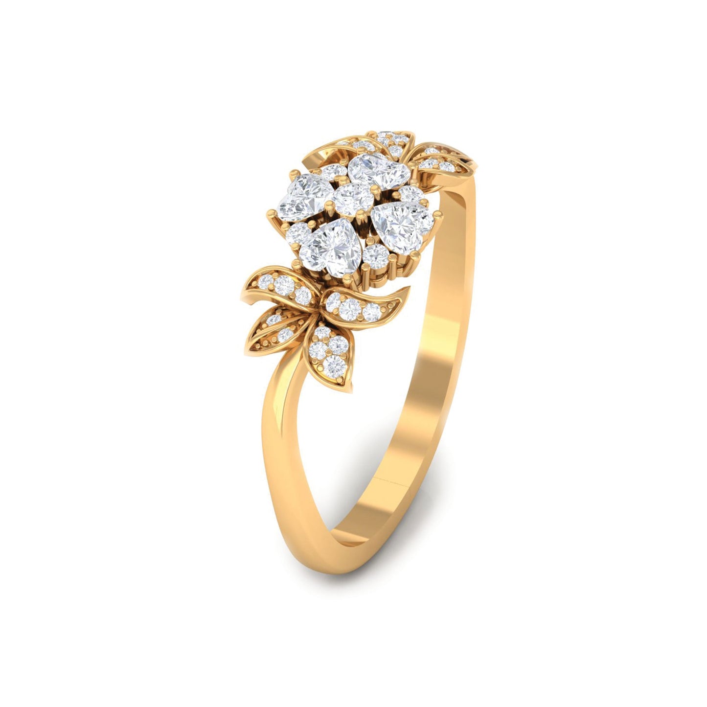 Nature Inspired Diamond Engagement Ring for Women