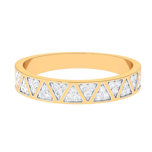 Certified Natural Diamond Wedding Band Ring for Women