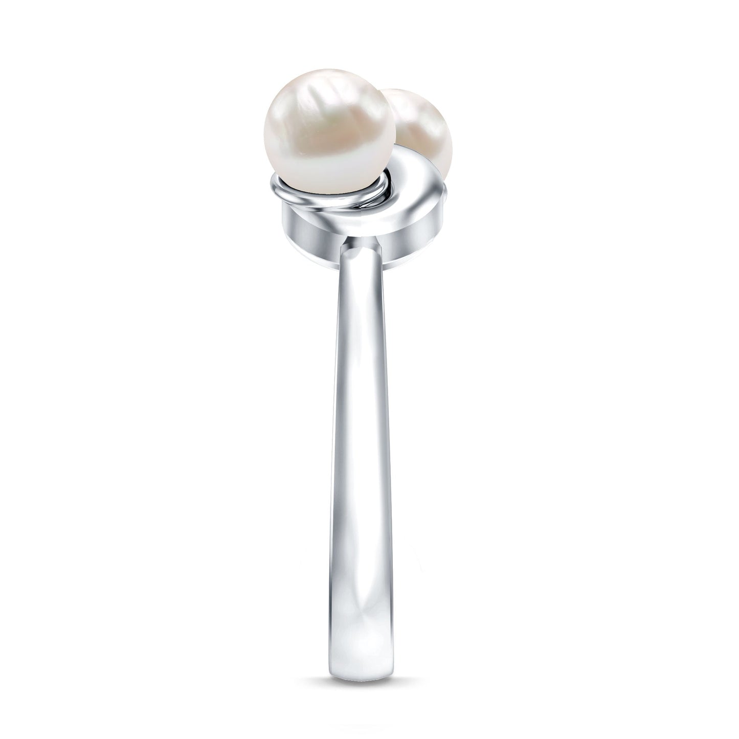 Toi et Moi Freshwater Pearl Infinity Promise Ring