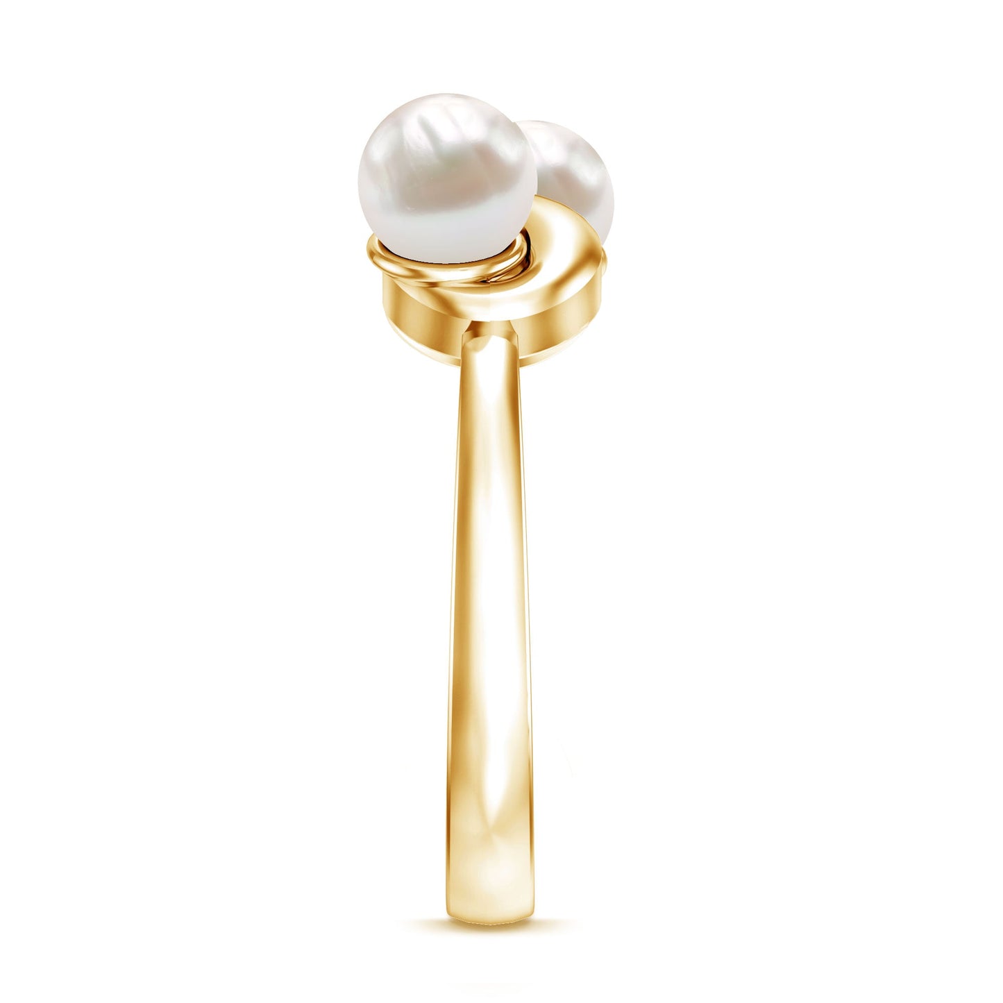 Toi et Moi Freshwater Pearl Infinity Promise Ring