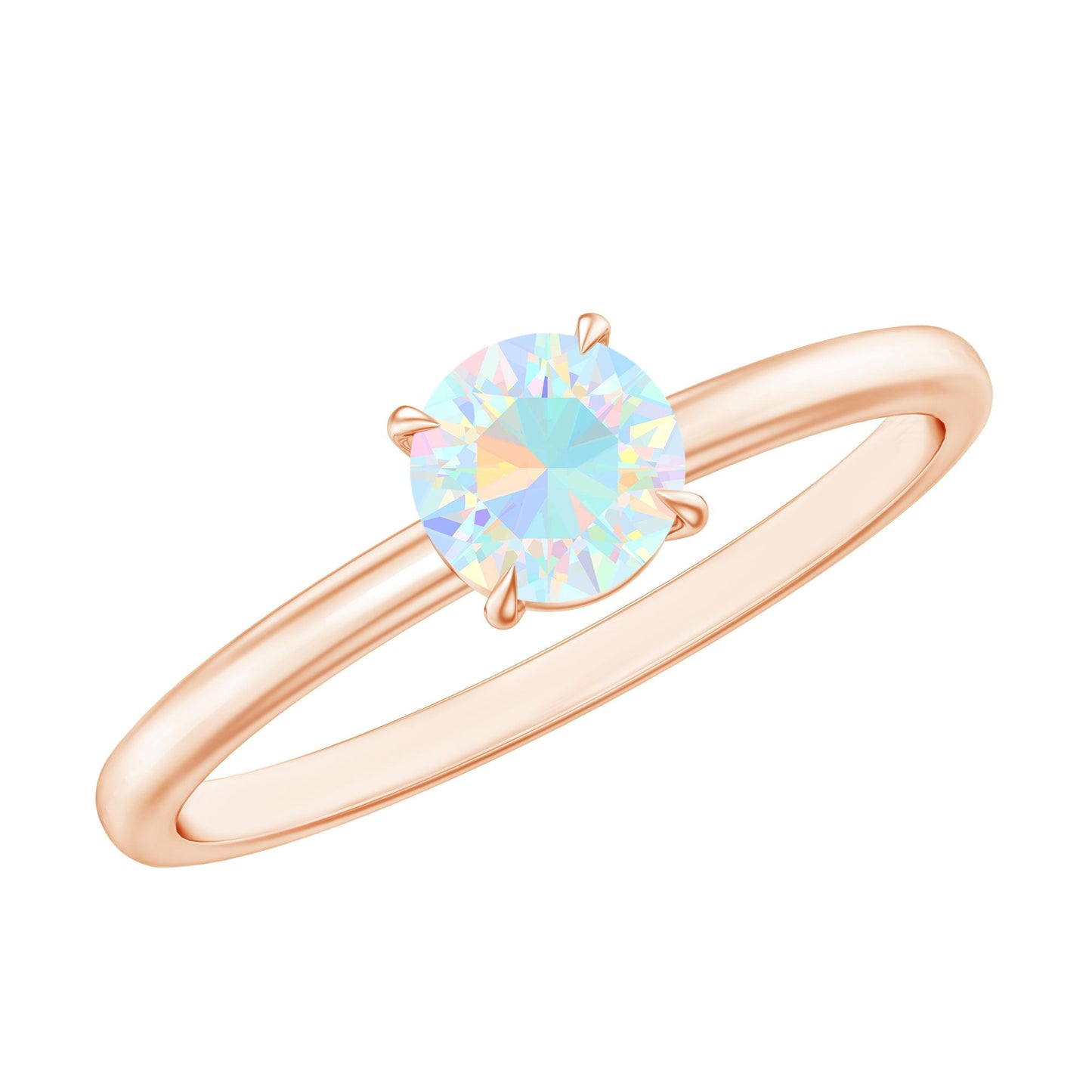 Certified Real Ethiopian Opal October Birthstone Ring
