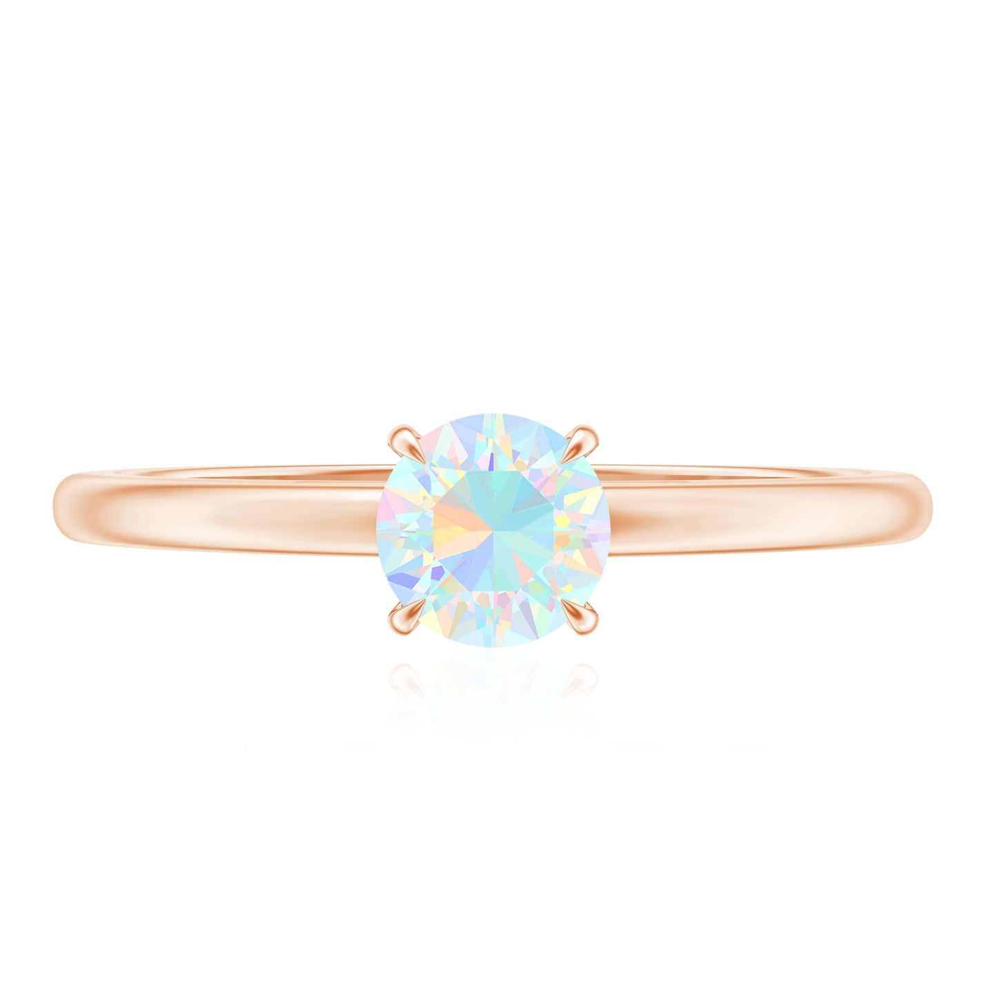Certified Real Ethiopian Opal October Birthstone Ring