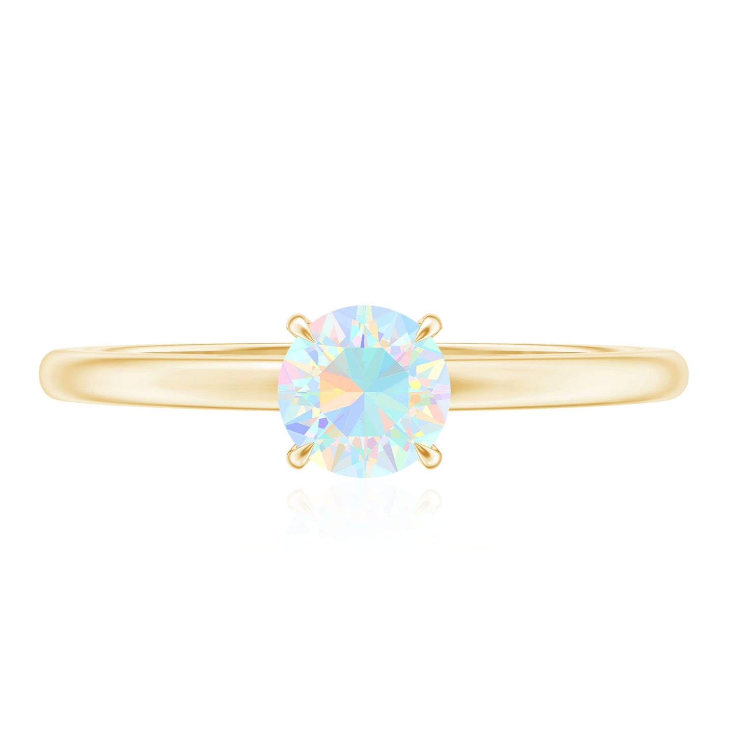 Certified Real Ethiopian Opal October Birthstone Ring
