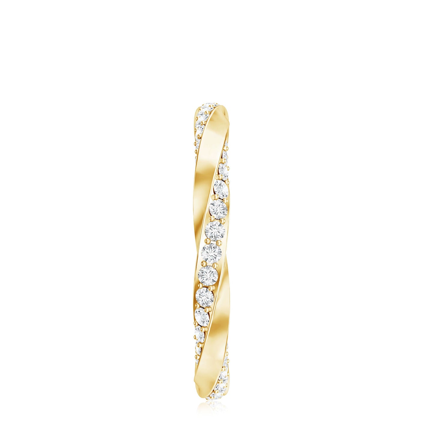 Certified Real Diamond Twisted Eternity Ring