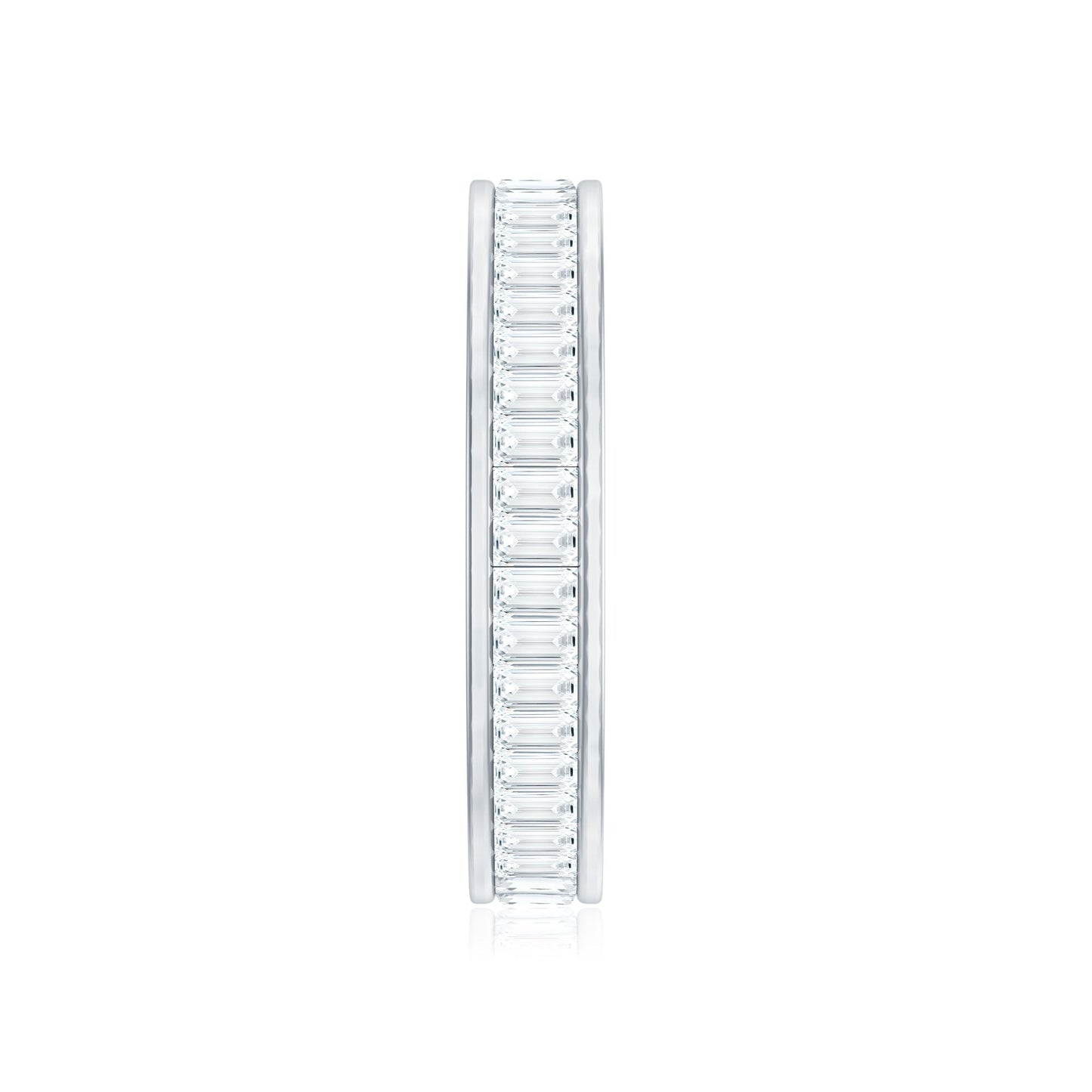 Baguette Cut Diamond Eternity Band in Channel Setting