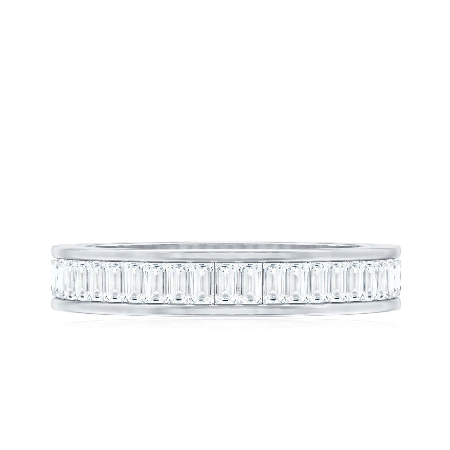 Baguette Cut Diamond Eternity Band in Channel Setting