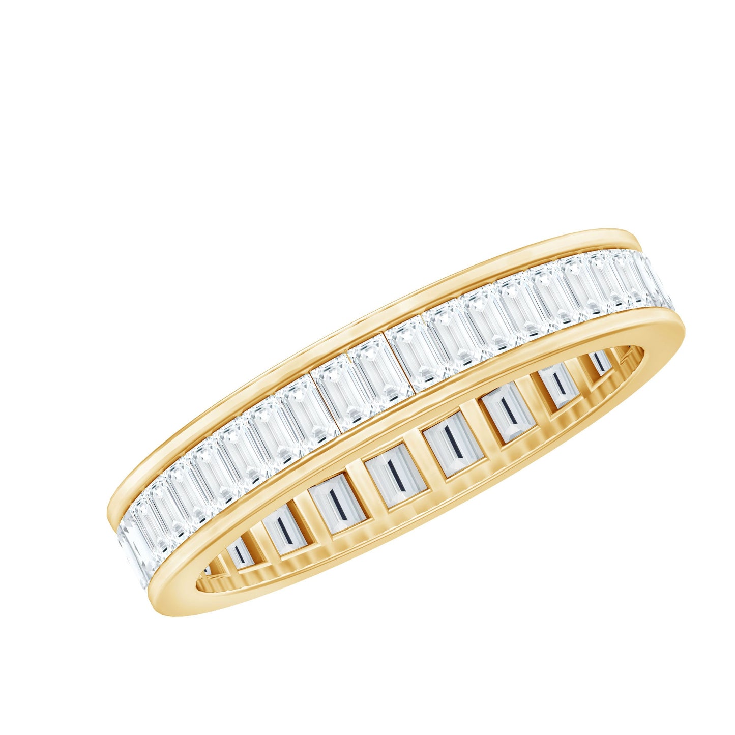 Baguette Cut Diamond Eternity Band in Channel Setting