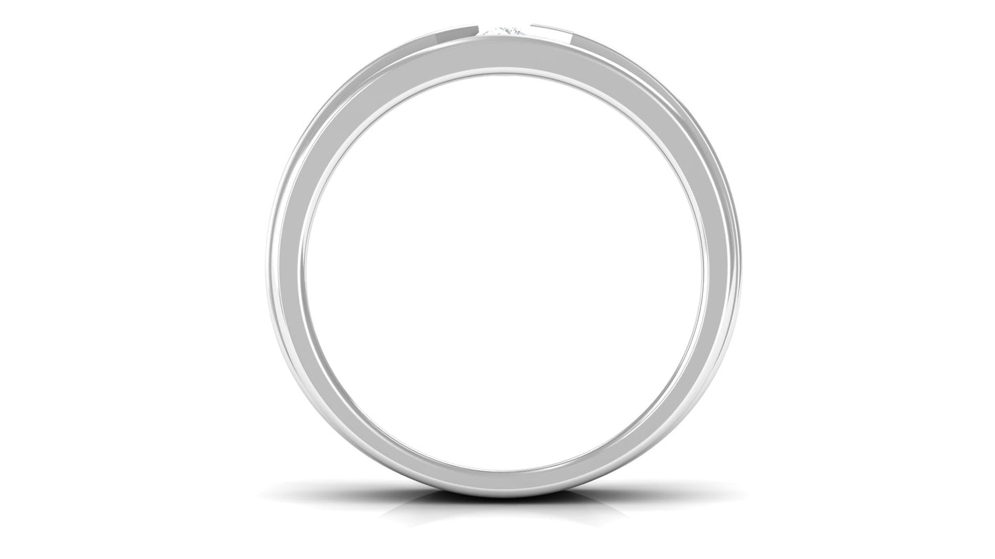 Certified Real Mens Diamond Band Ring