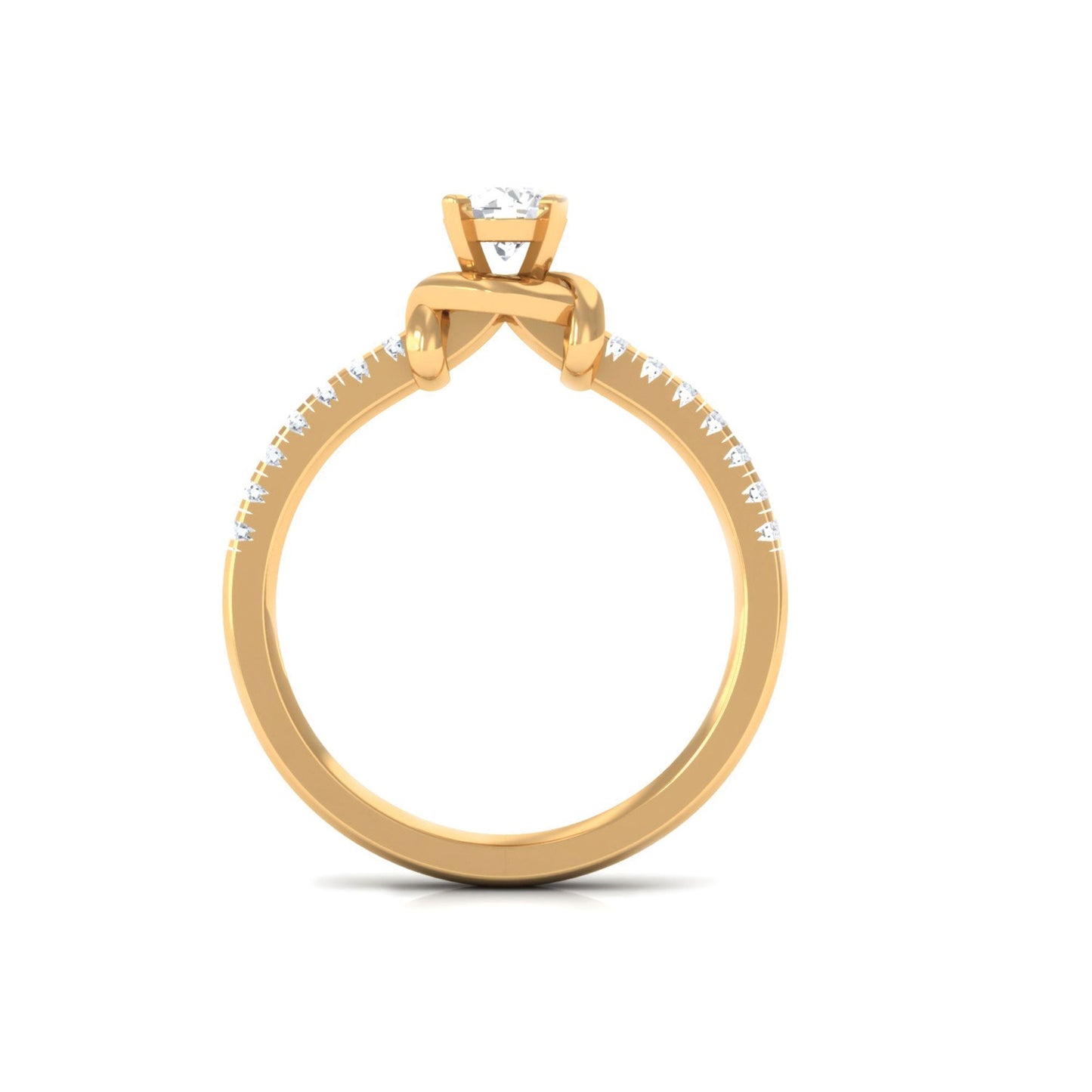 Genuine Diamond Promise Ring for Proposal