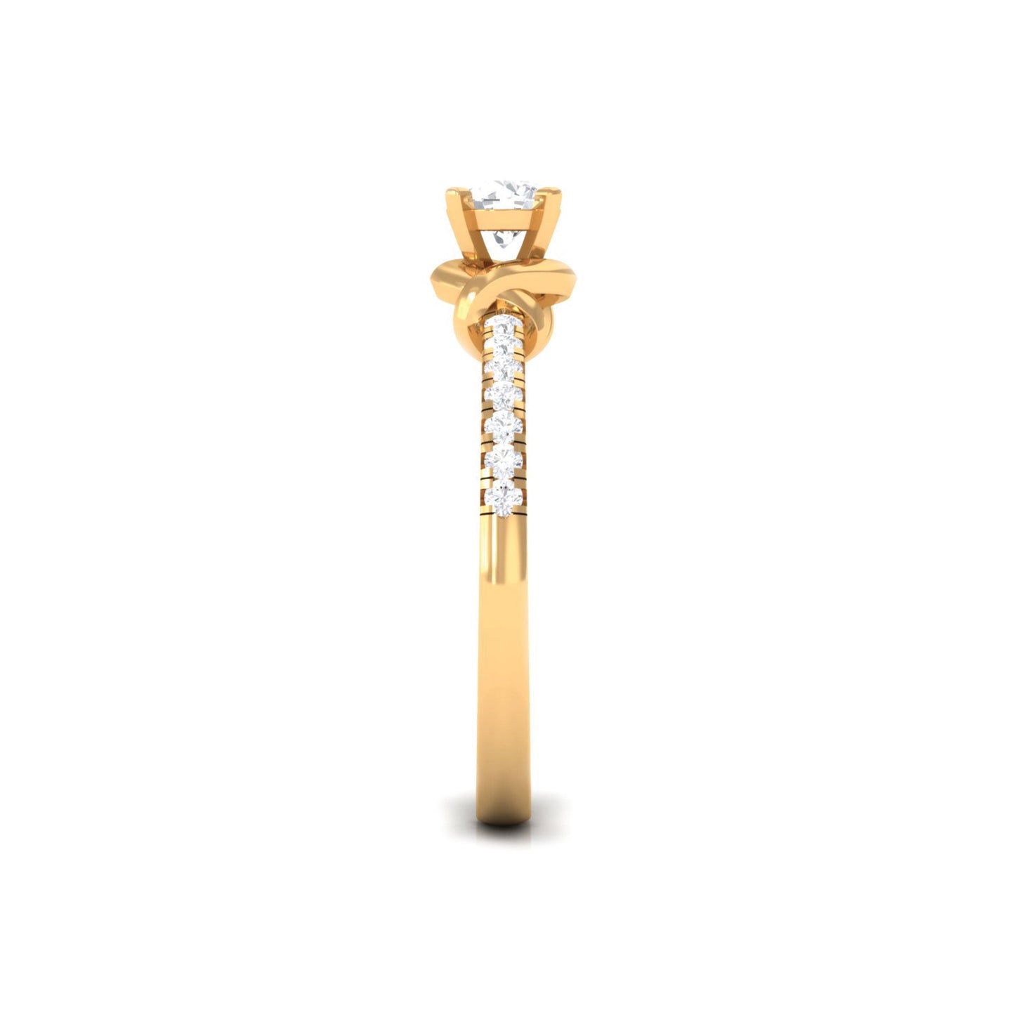 Genuine Diamond Promise Ring for Proposal