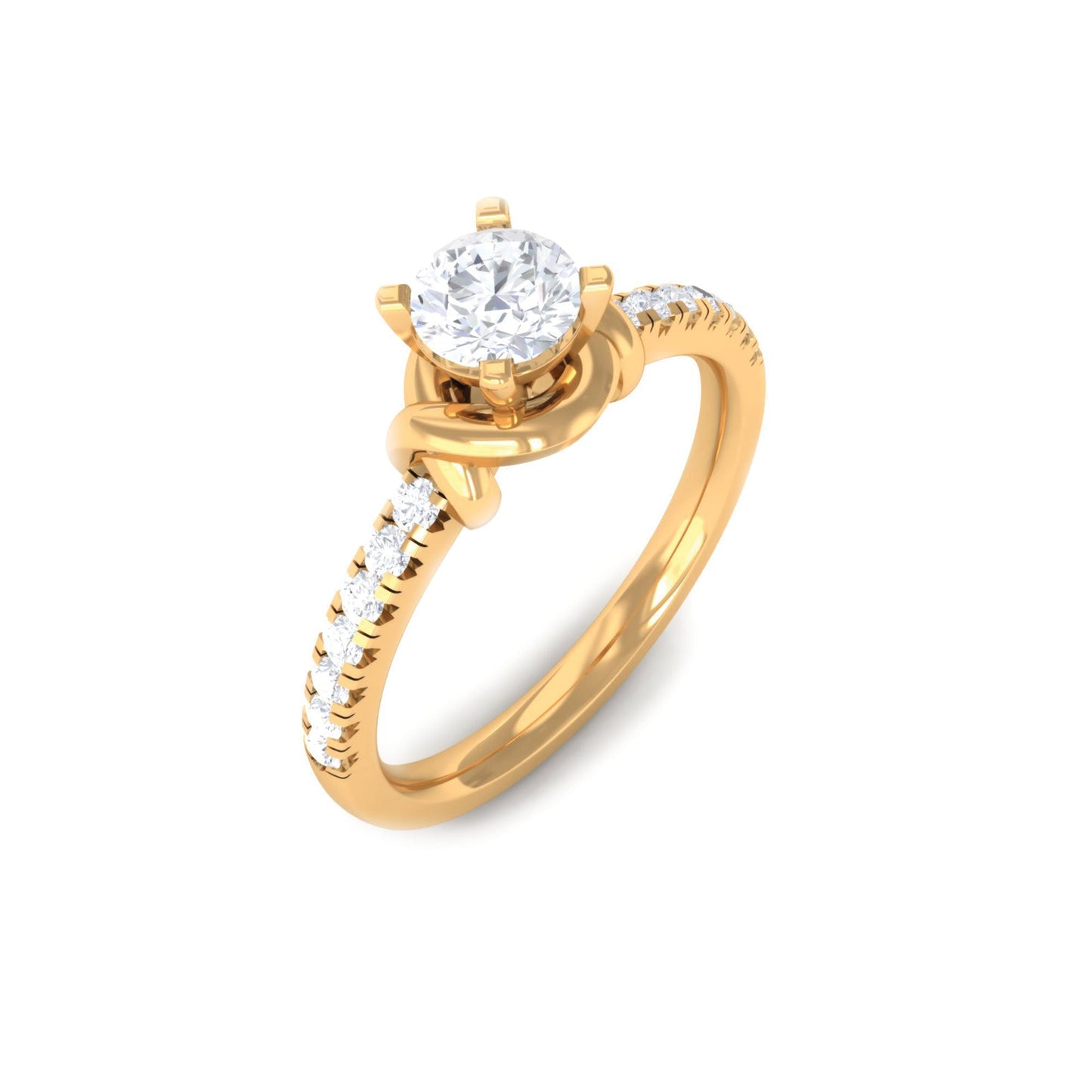 Genuine Diamond Promise Ring for Proposal
