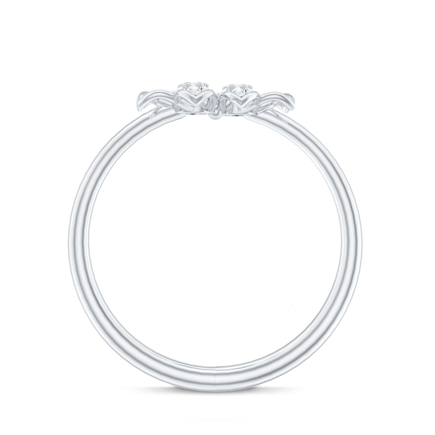 Brilliant Cut Diamond Flower Promise Ring