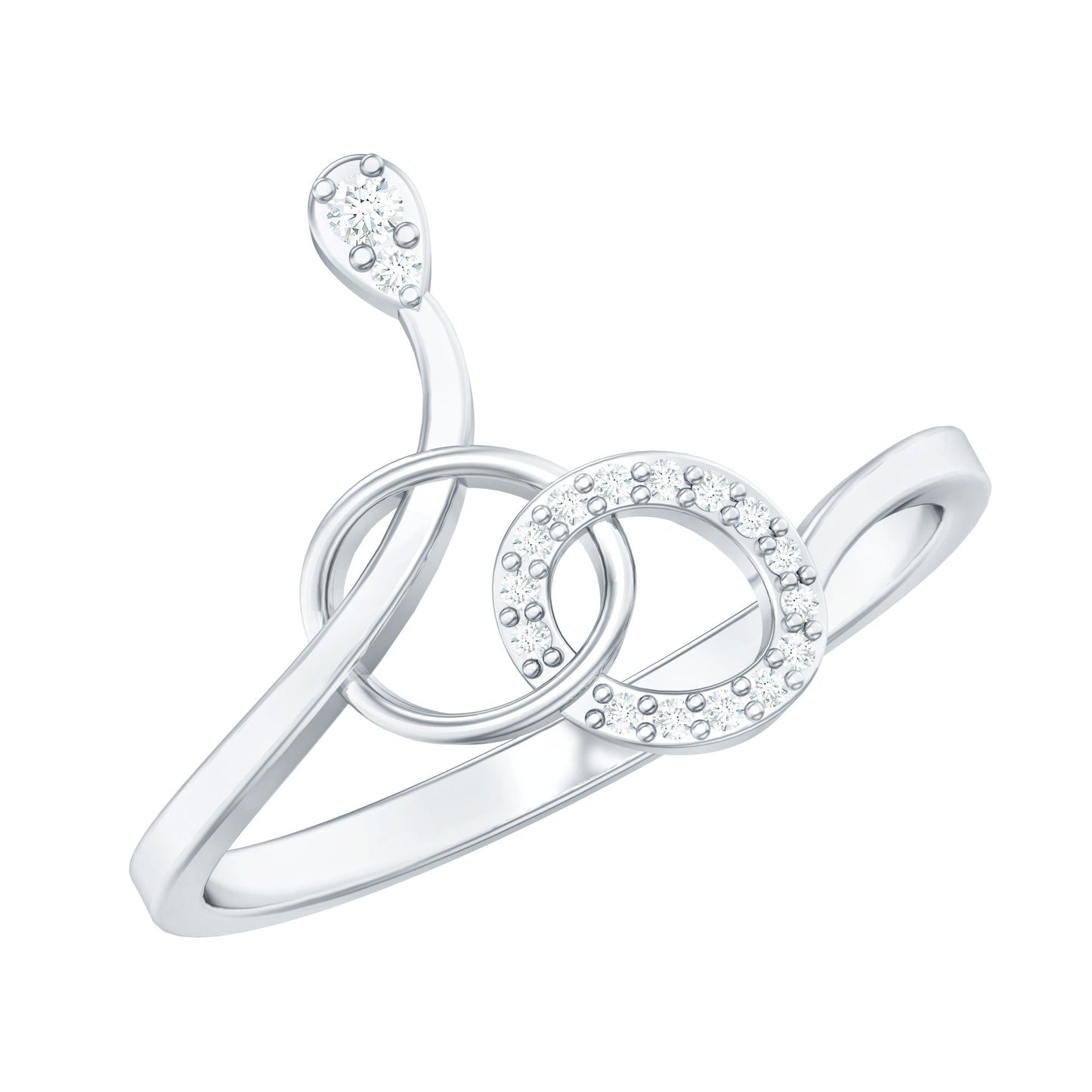 Natural Diamond Minimalist Promise Ring for Her
