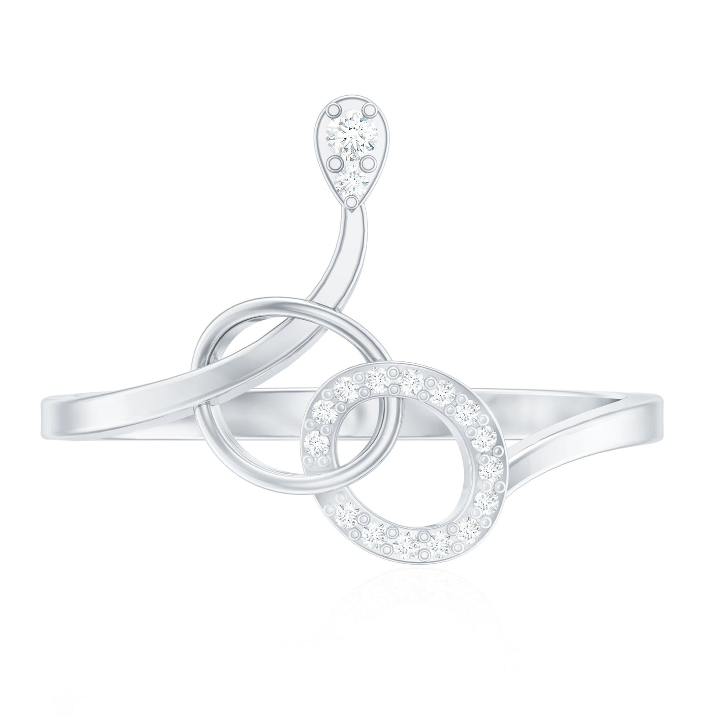 Natural Diamond Minimalist Promise Ring for Her