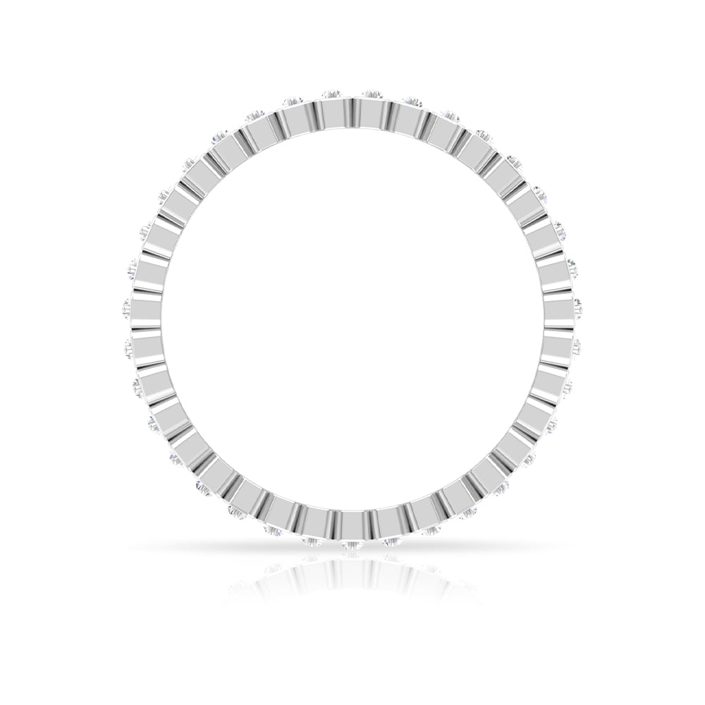 Natural Baguette Diamond Eternity Wedding Band