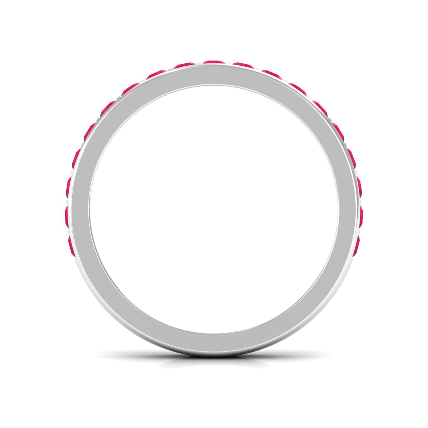 Bar Set Ruby Contemporary Eternity Ring