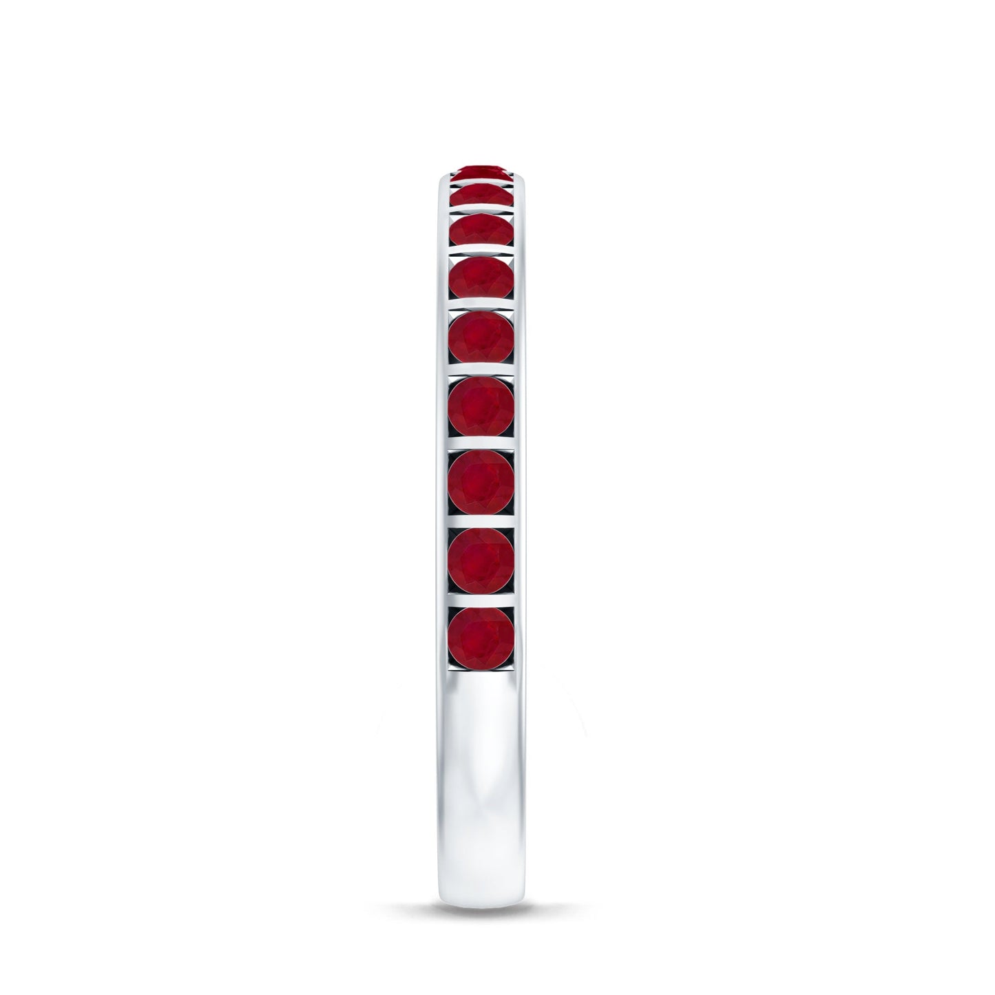 Bar Set Ruby Contemporary Eternity Ring
