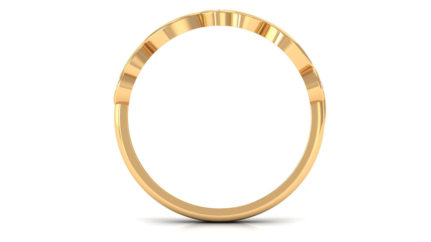 Contemporary Diamond Band Ring for Women