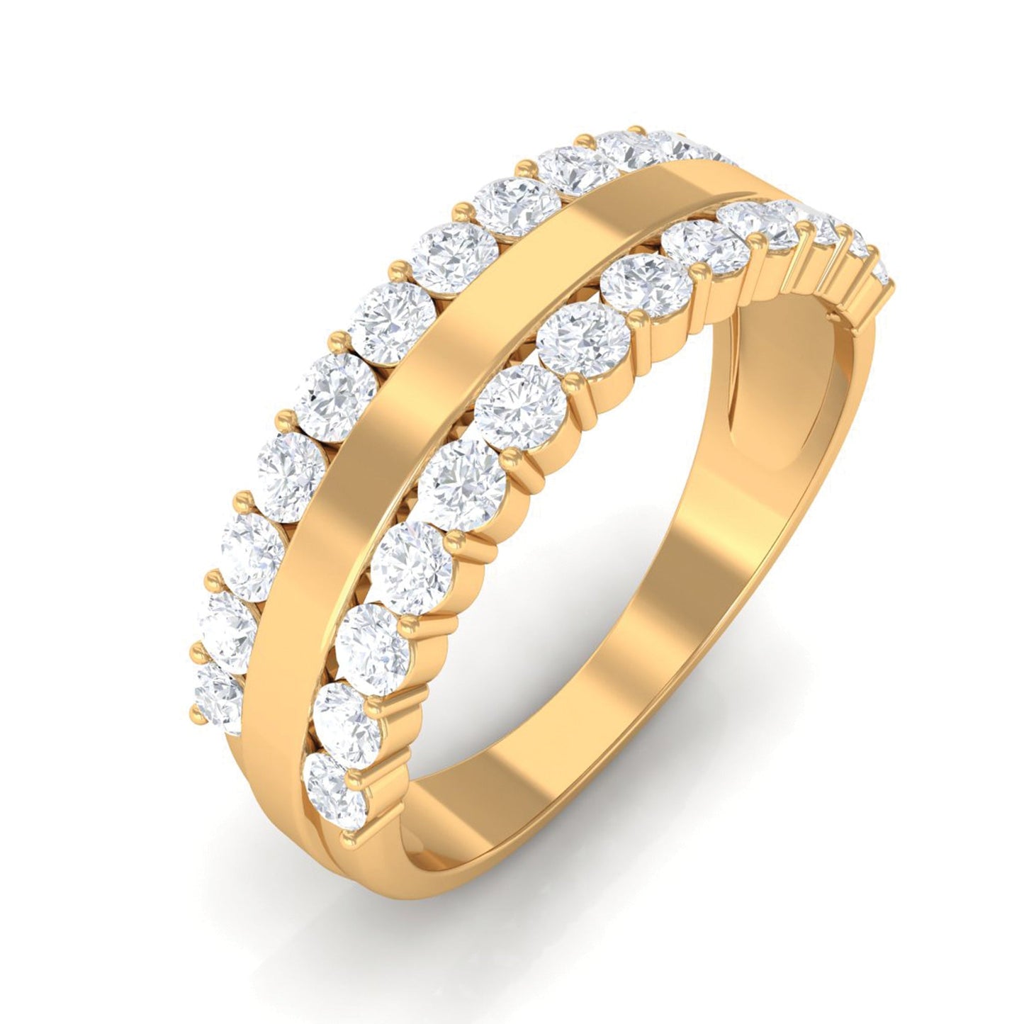 Certified Real Diamond Wedding Band Ring for Women