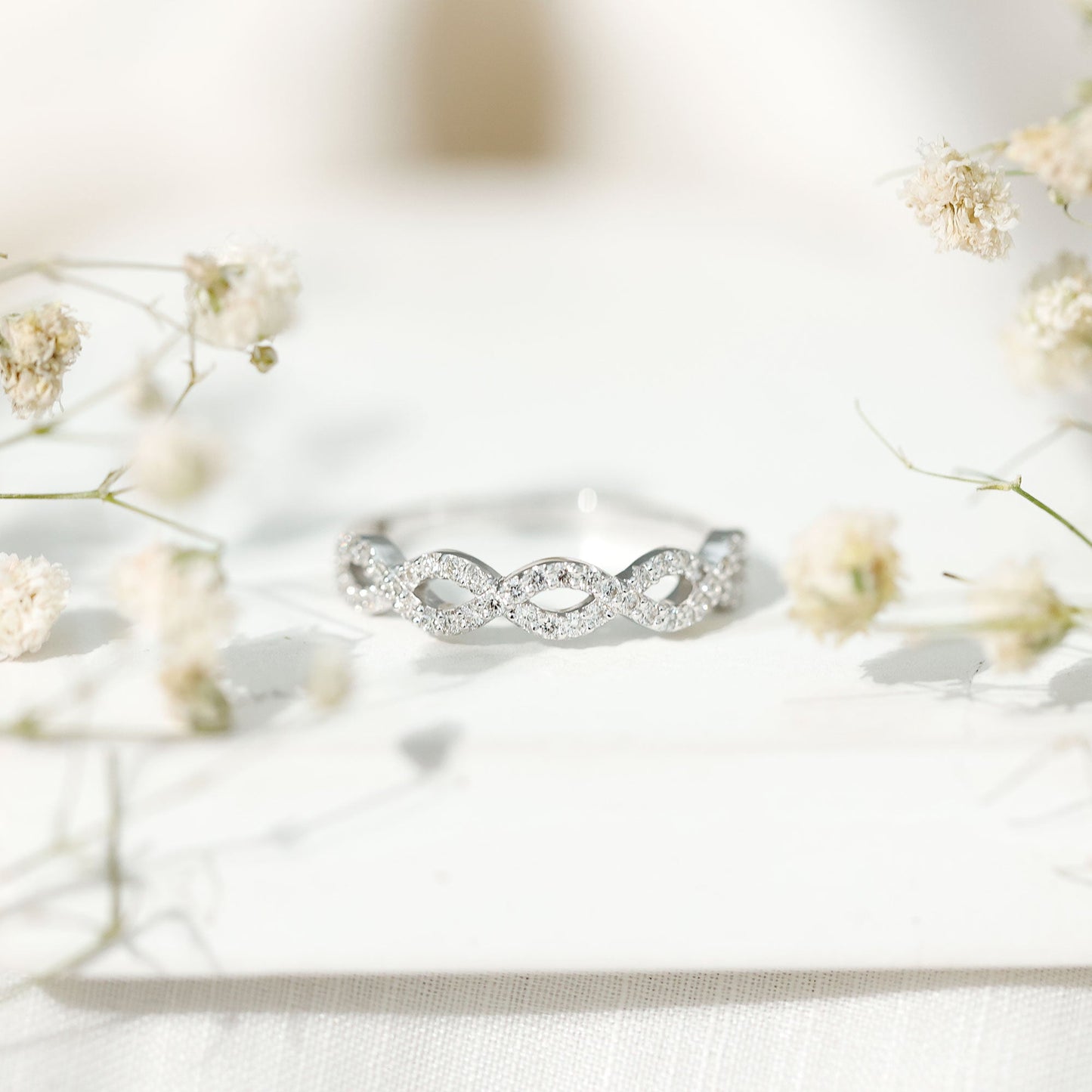 Certified Diamond Infinity Eternity Band