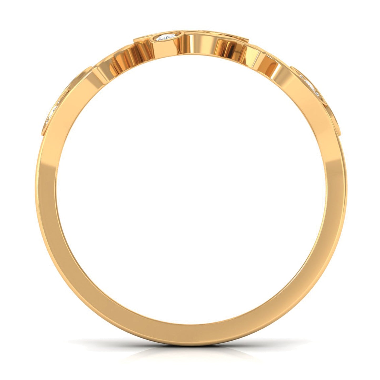 Nature Inspired Diamond Vine Ring for Women