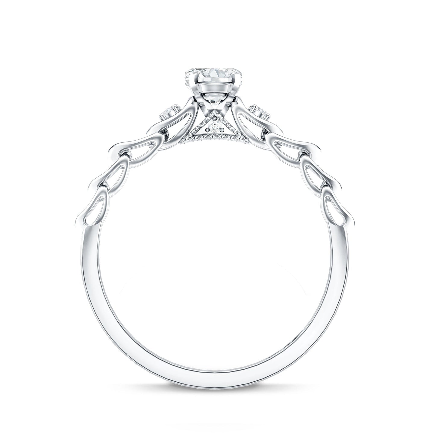 Genuine Diamond Minimalist Promise Ring with Certificate