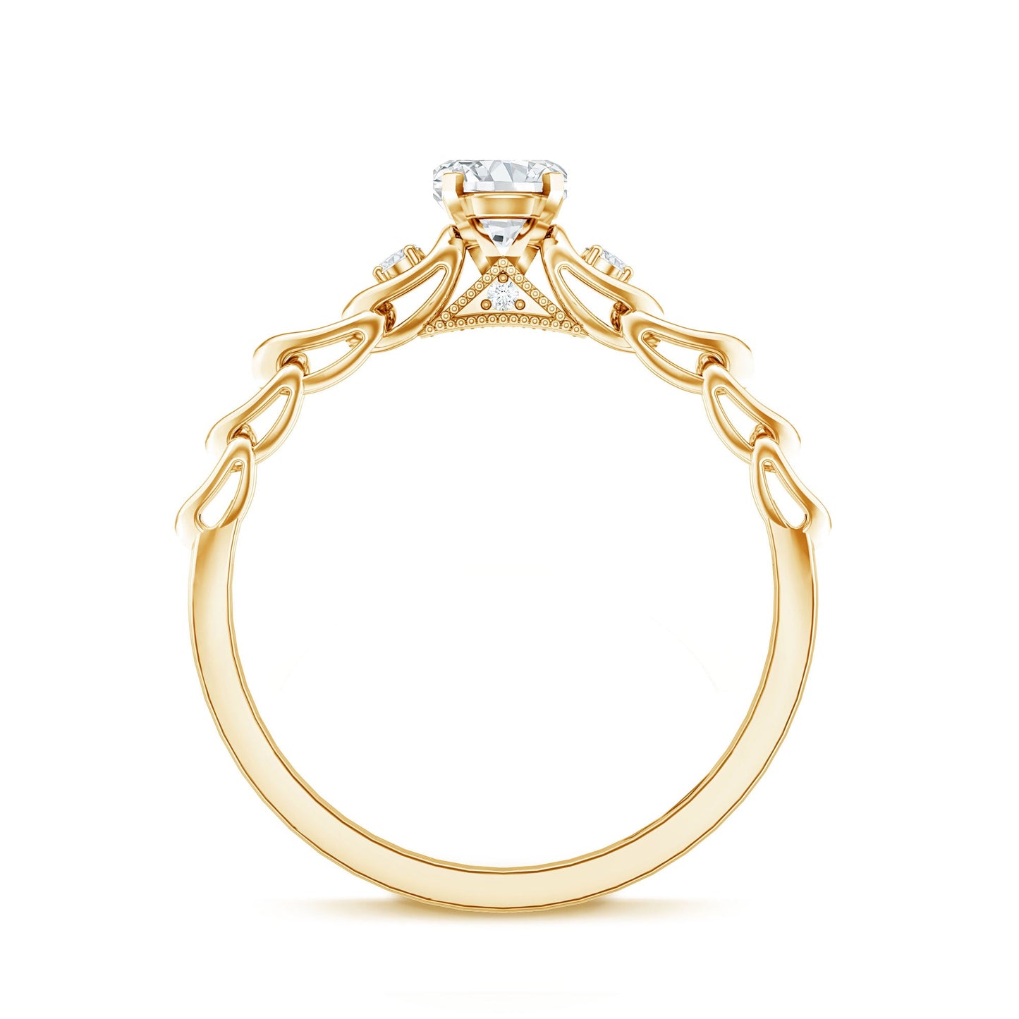 Genuine Diamond Minimalist Promise Ring with Certificate
