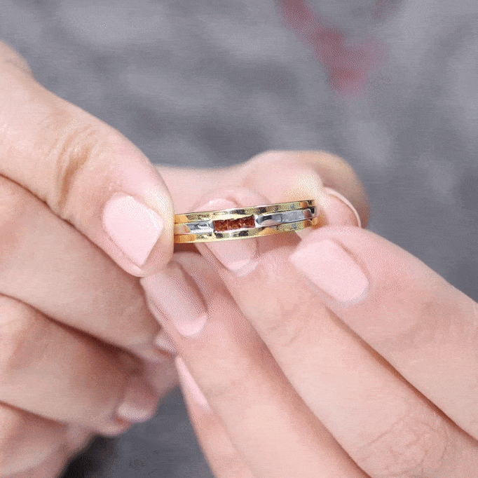 Classic Princess Cut Garnet Wedding Band with Certificate