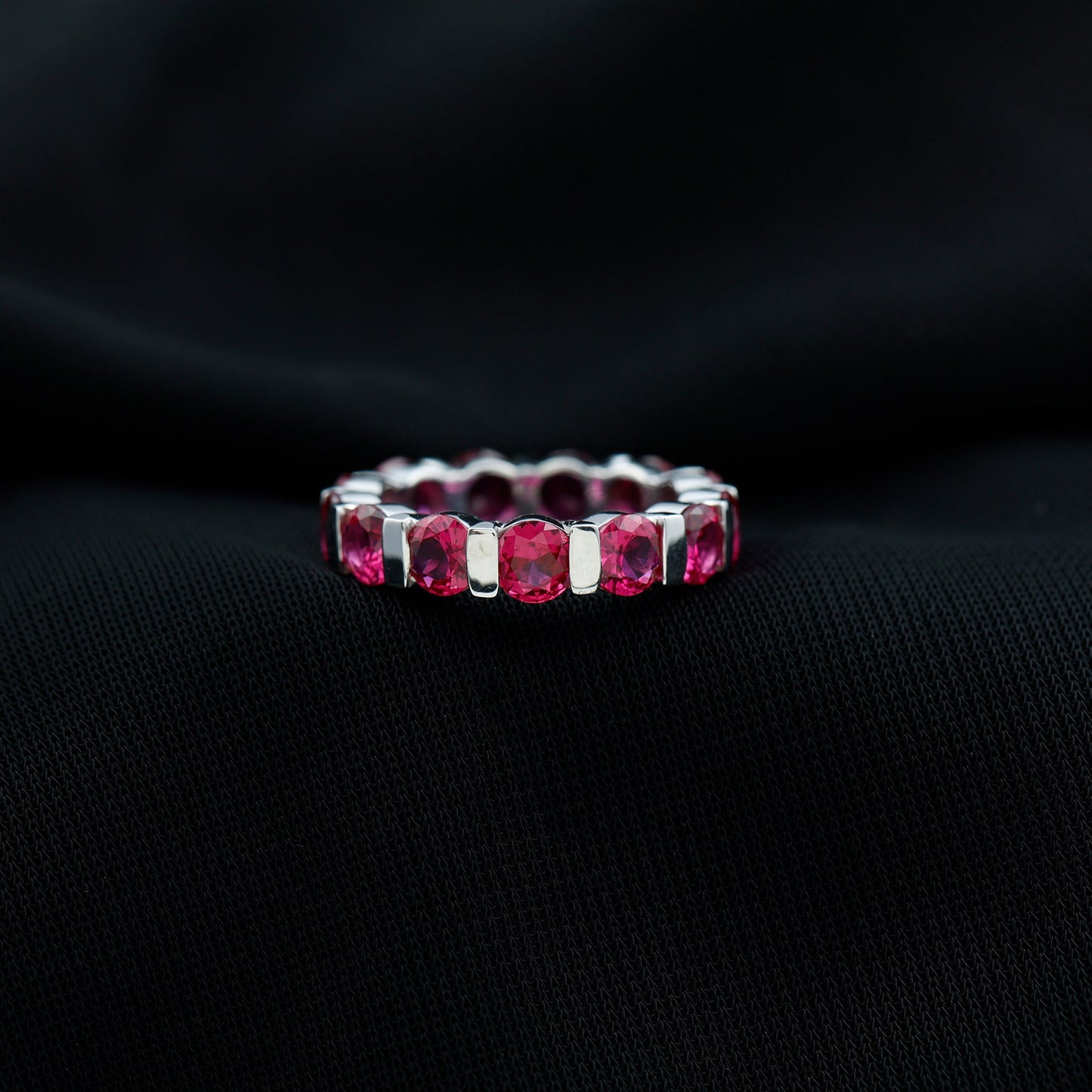 Bar Set Lab Created Ruby Full Eternity Ring