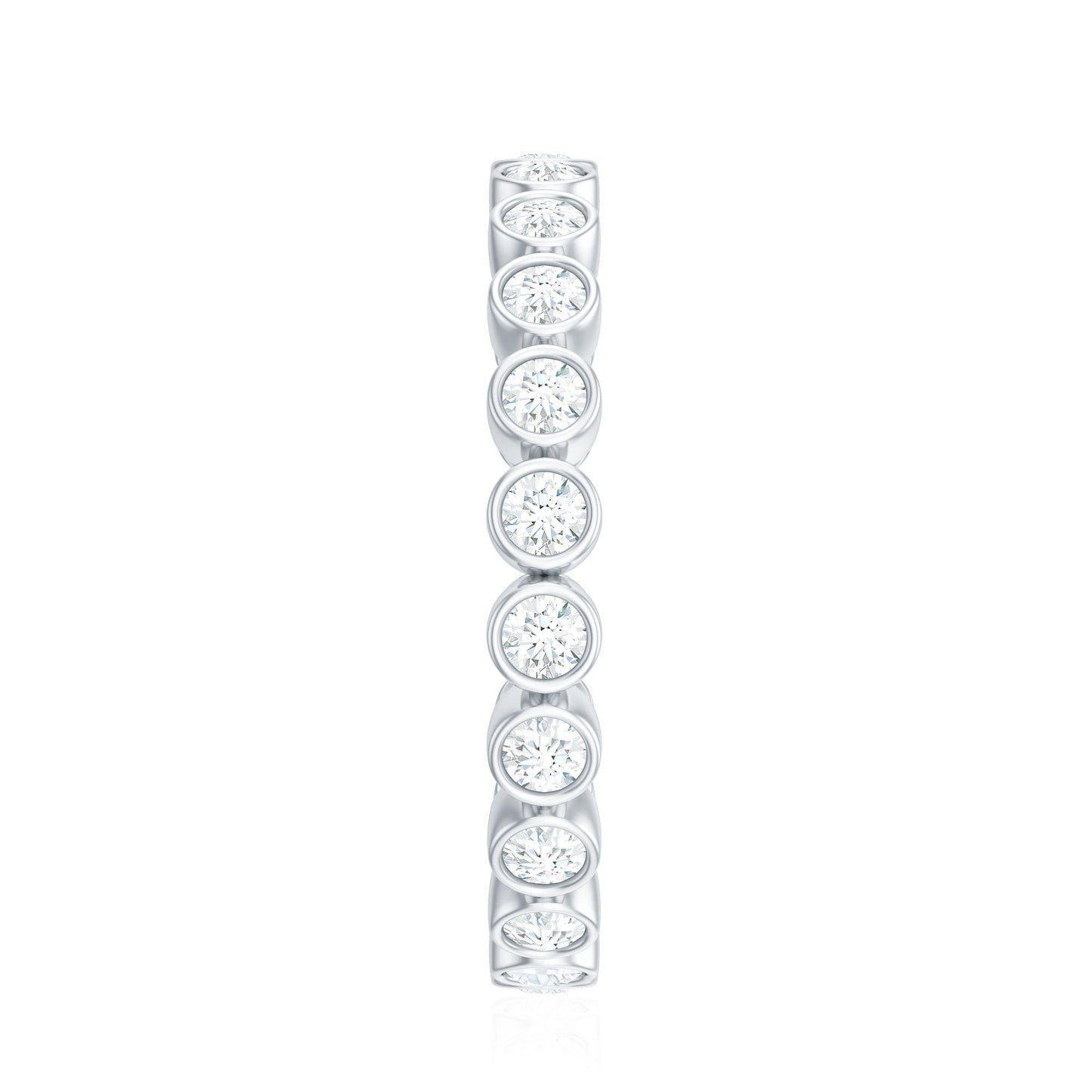 Real Diamond Eternity Ring in Bezel Setting