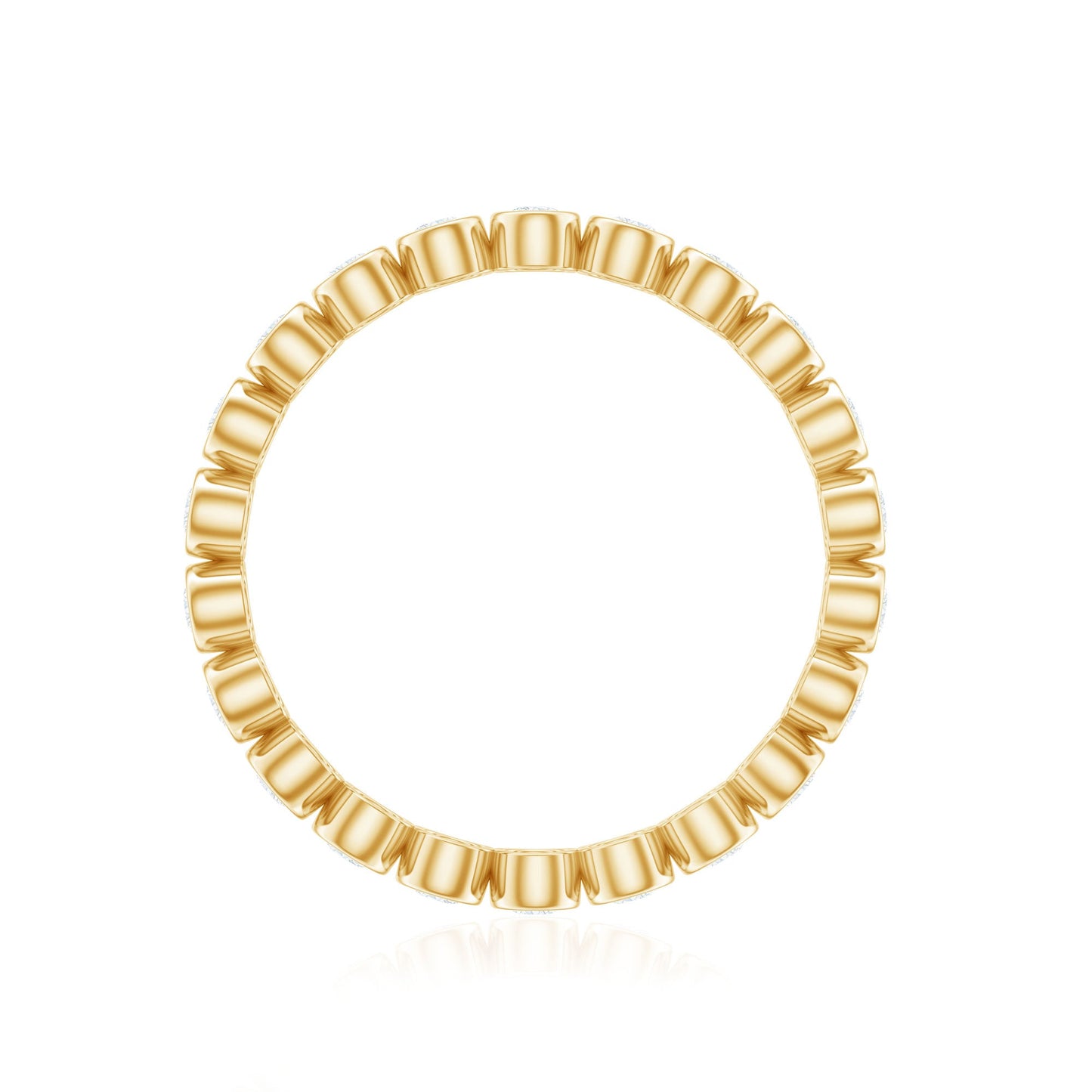 Real Diamond Eternity Ring in Bezel Setting