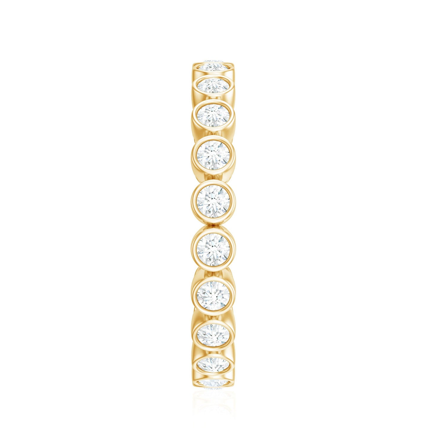 Real Diamond Eternity Ring in Bezel Setting